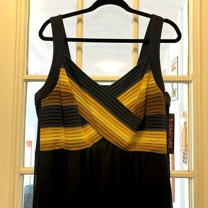 NWT, black, sleeveless dress